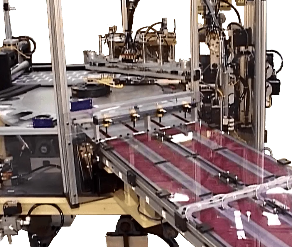 Cap lining machine with a conveyor of caps under a clear guard